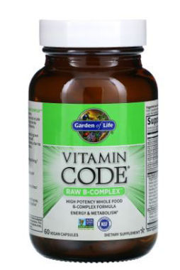Picture of Garden of Life Vitamin Code Raw B Complex, 60 vegan caps