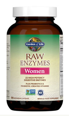 Picture of Garden of Life Raw Enzymes Women, 90 vcaps